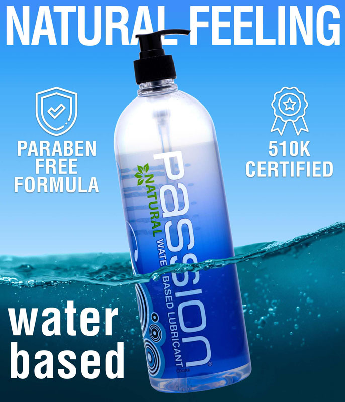 Passion Natural Water-Based Lubricant - 34 oz - Image 4