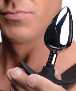 Dark Invader Metal and Silicone Anal Plug - Large