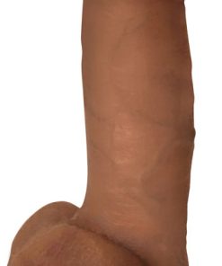 Jock Dark Bareskin Dildo with Balls - 7 Inch