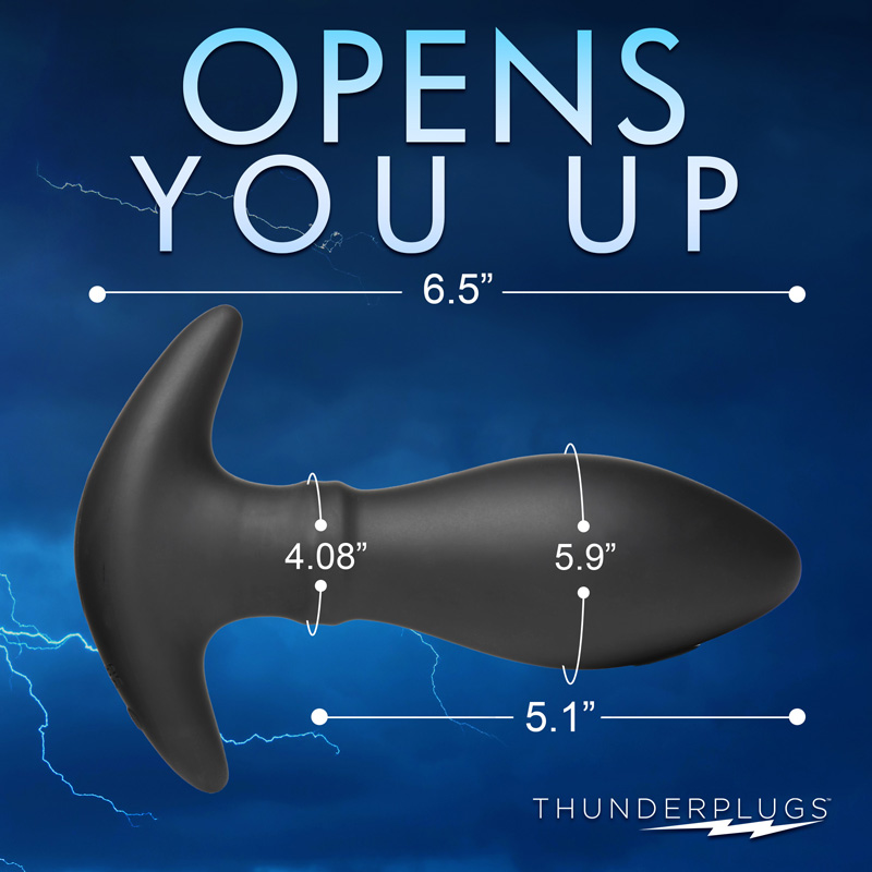 Rim Slide 10X Sliding Ring Silicone Butt Plug with Remote - Image 4