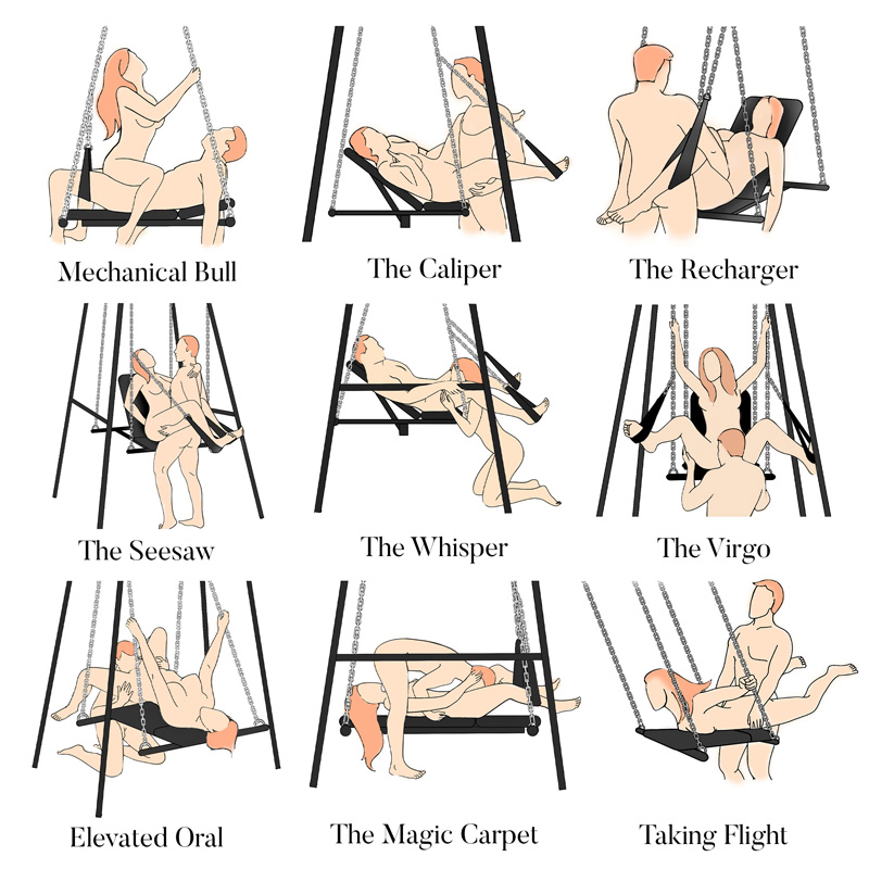 Throne Adjustable Sex Swing with Stand - Image 7