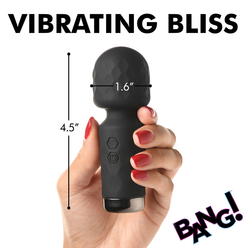 10X Mini Silicone Wand - Black - Image 4