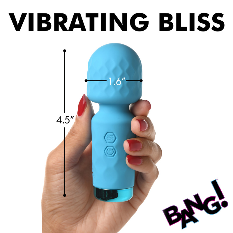 10X Mini Silicone Wand - Blue - Image 4