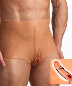 Pussy Panties Silicone Vagina + Ass Panties - Large