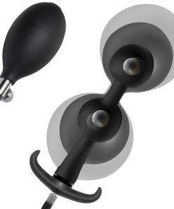 Ass Rattler Weighted Inflatable Silicone Anal Plug