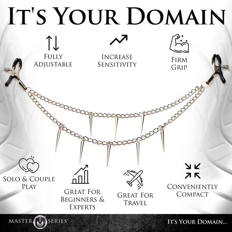 Daggers Double Chain Nipple Clamps - Image 5