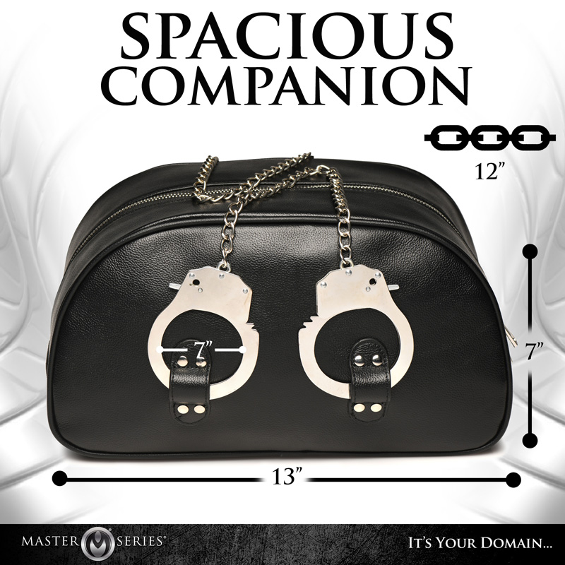 Cuffed and Loaded Travel Bag with Handcuff Handles - Image 3