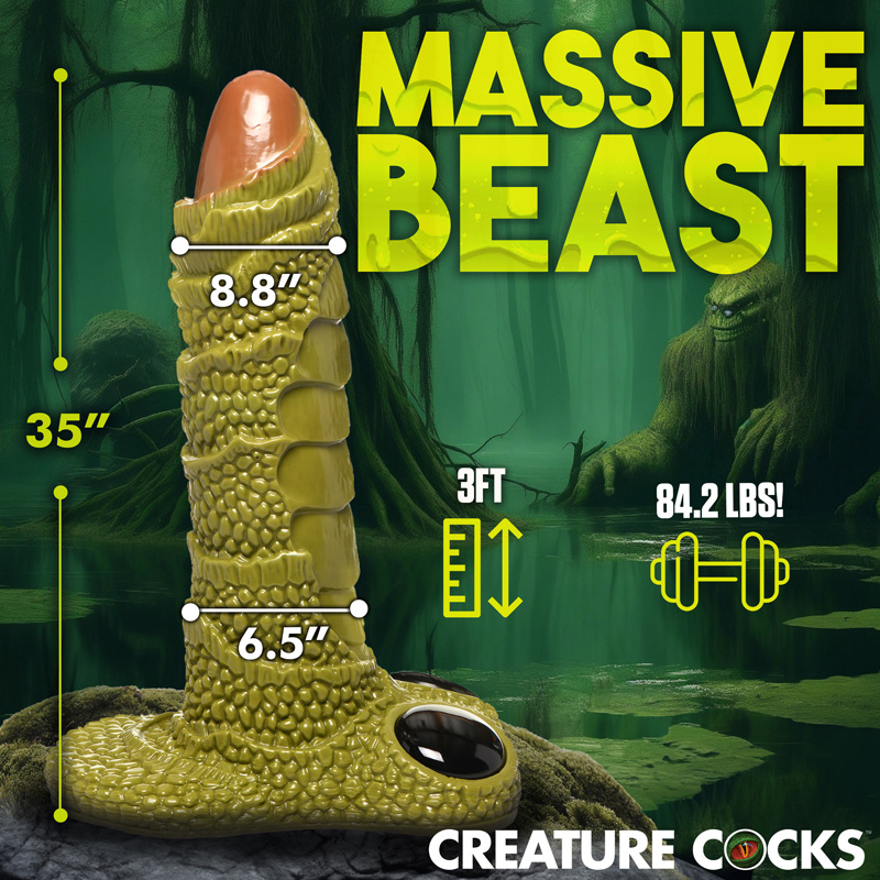 Scaly Swamp Monster 3 Foot Giant Dildo - Image 4