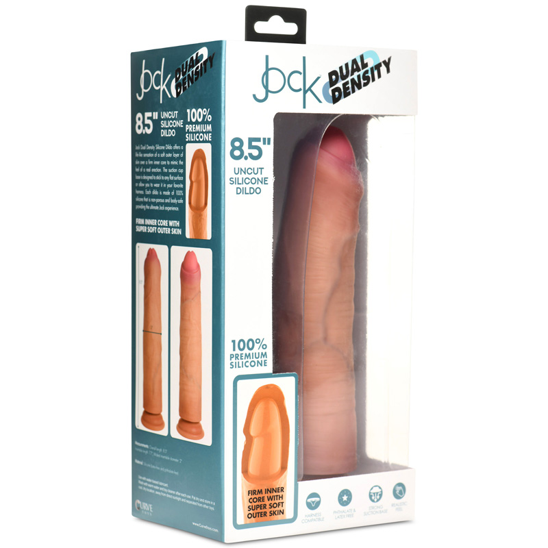 8.5 Inch Dual Density Uncut Dildo - Image 10