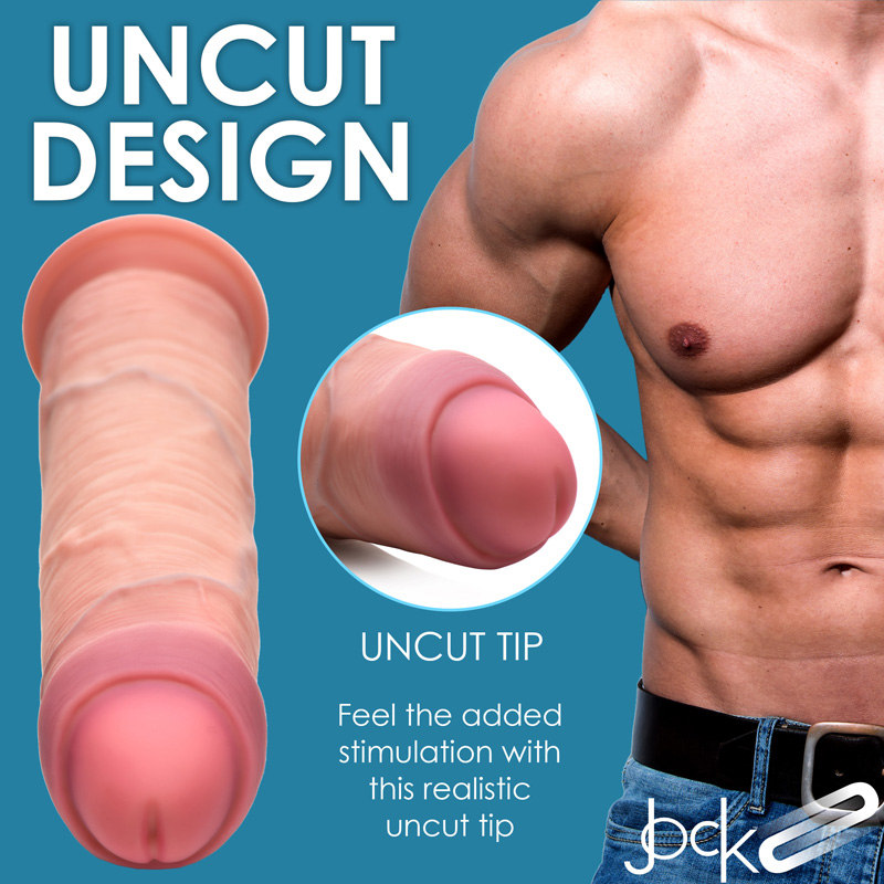 8.5 Inch Dual Density Uncut Dildo - Image 3