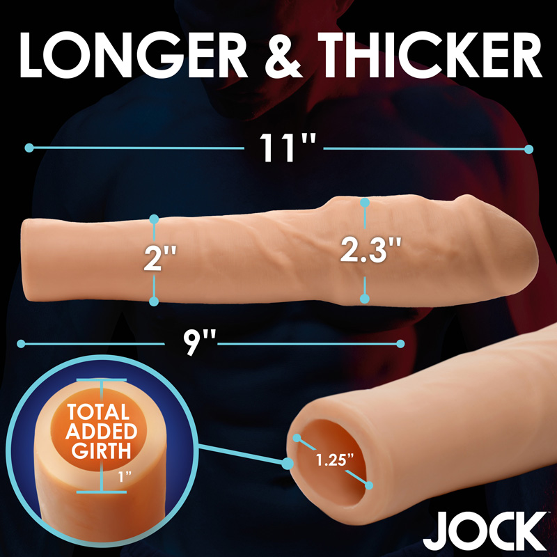 Extra Thick 2 Inch Penis Extension - Light - Image 3