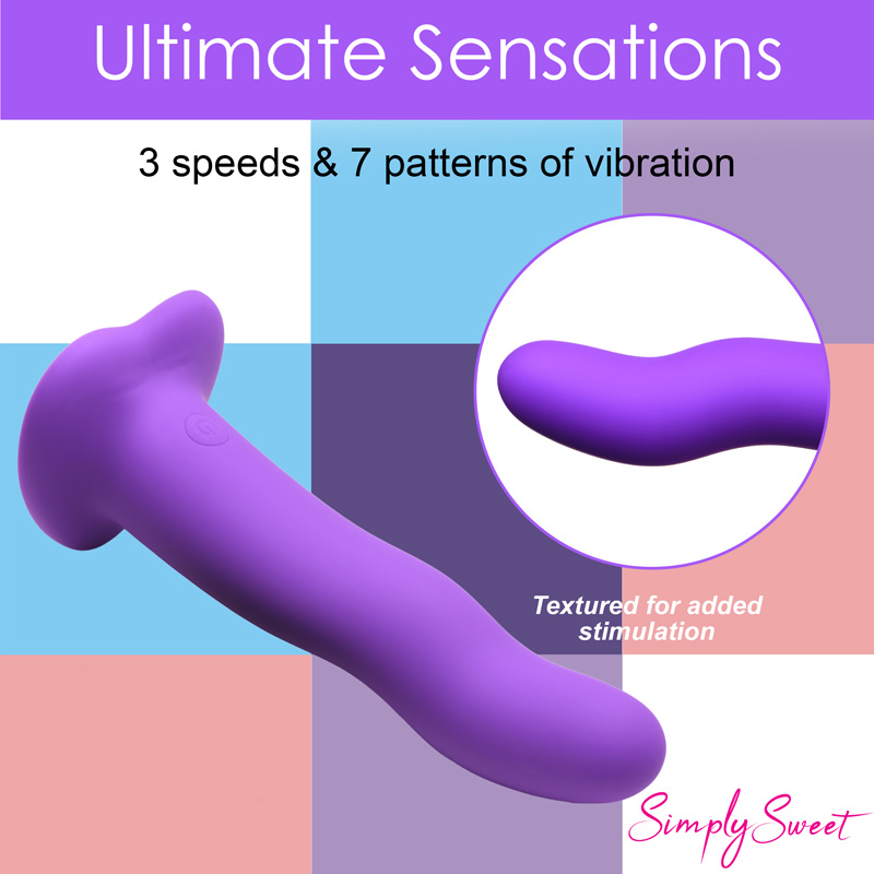 21X Vibrating Wavy Silicone Dildo - Image 7