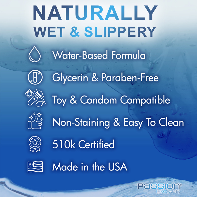 Passion Natural Water-Based Lubricant - 10 oz - Image 5
