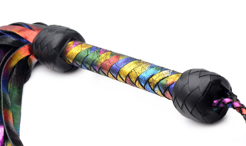 Rainbow Leather Flogger - Image 2