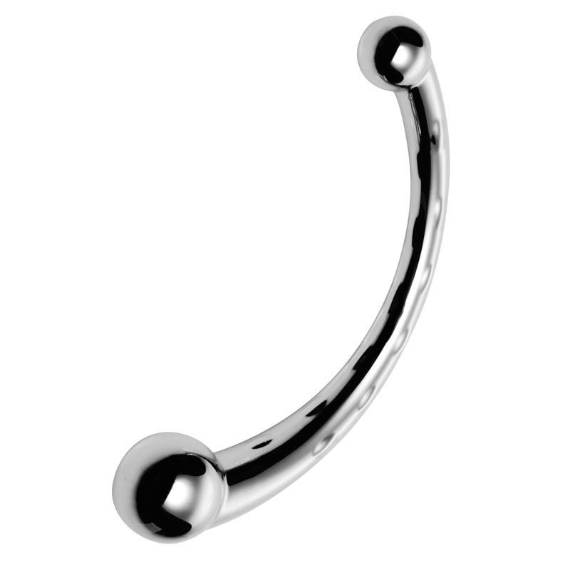 The Chrome Crescent Dual Ended Dildo - Image 2