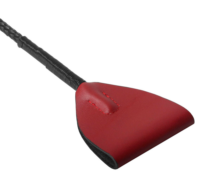 Red Leather Riding Crop - Image 3