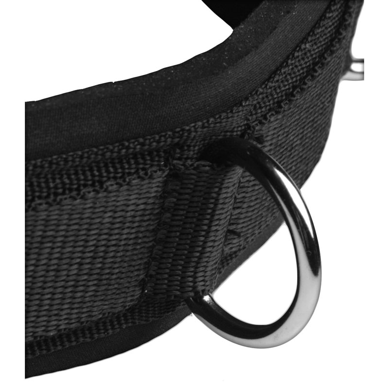 Neoprene Bondage Collar with D-Rings - Image 2