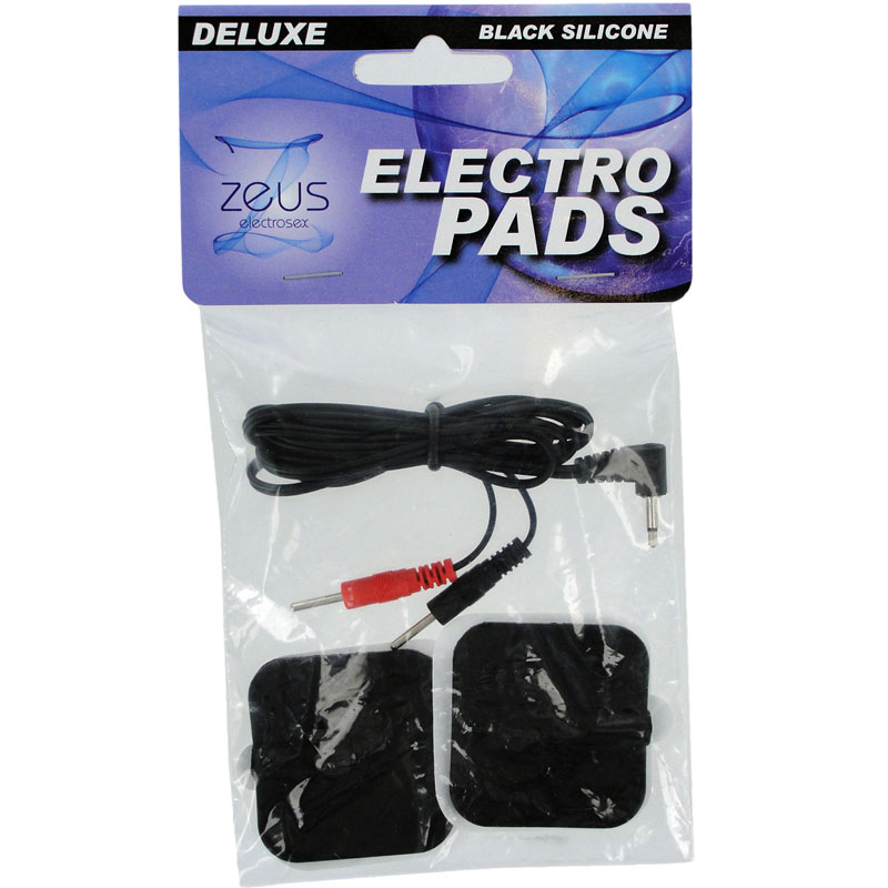 Zeus Deluxe Silicone Black Electro Pads - Image 3