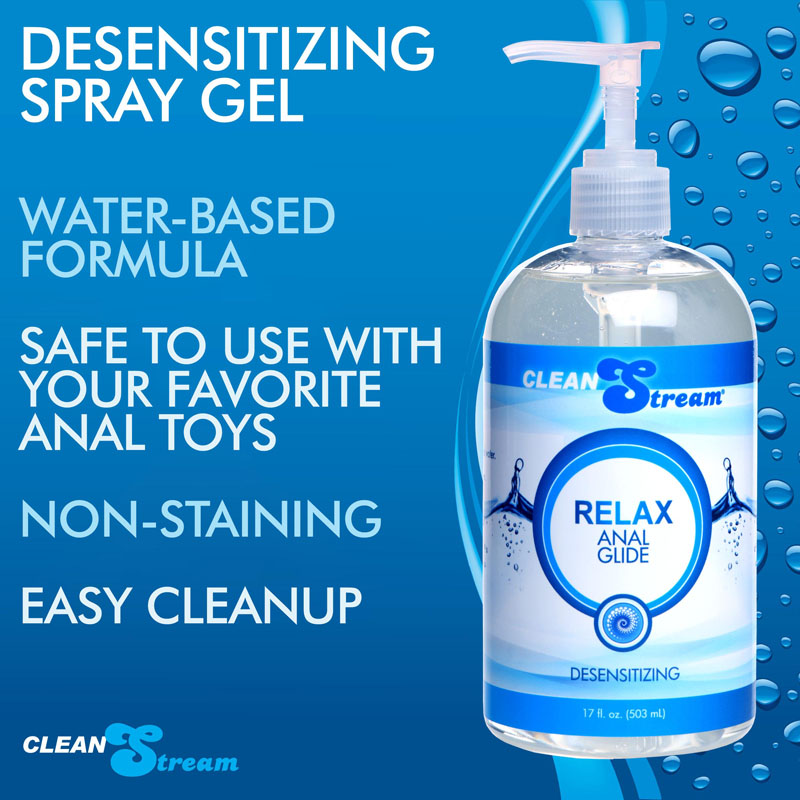 Clean Stream Relax Desensitizing Anal Lube 17 oz - Image 3