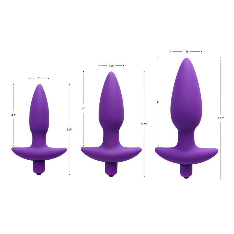 Aria Vibrating Silicone Anal Plug- Small - Image 2