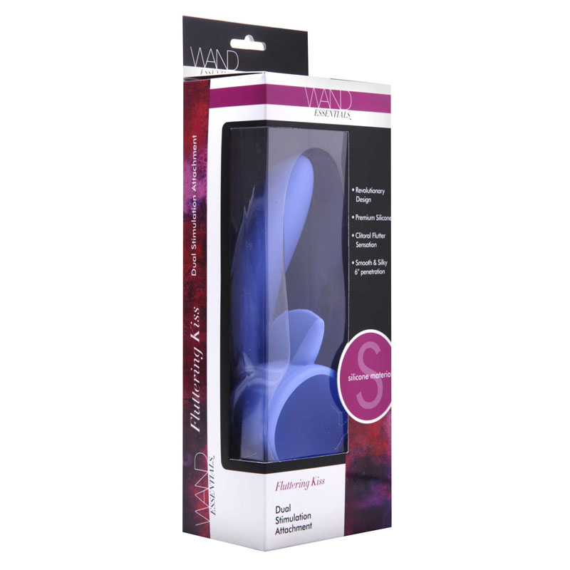 Fluttering Kiss Dual Stimulation Silicone Wand Attachment - Image 3