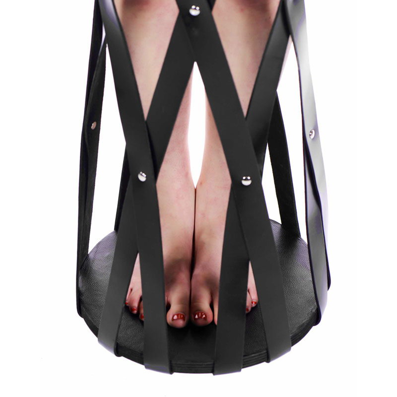 Hanging Leather Strap Cage - Image 4
