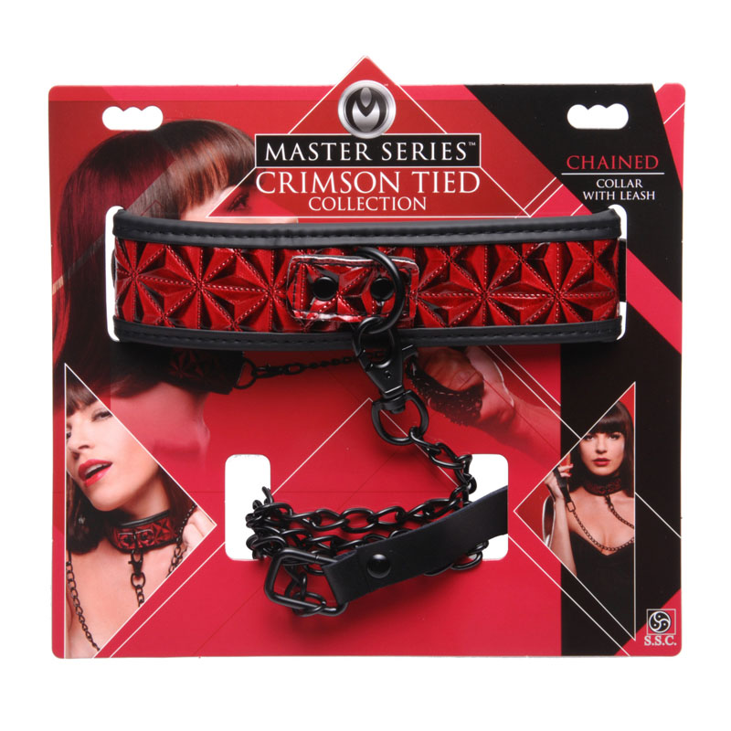 Crimson Tied Collar with Leash - Image 4