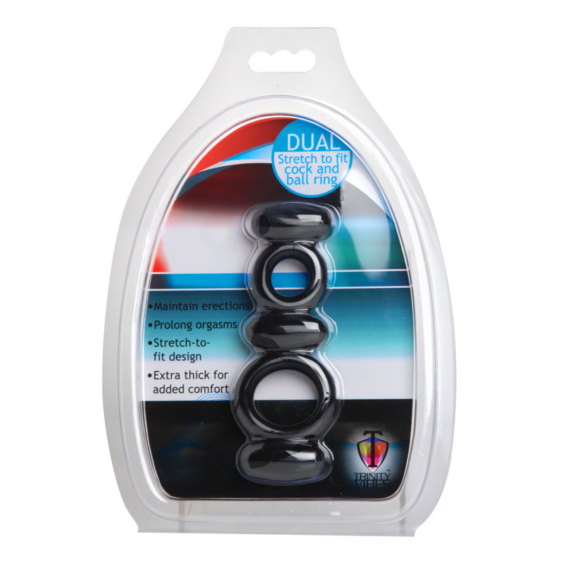 Dual Stretch To Fit Cock and Ball Ring - Image 3