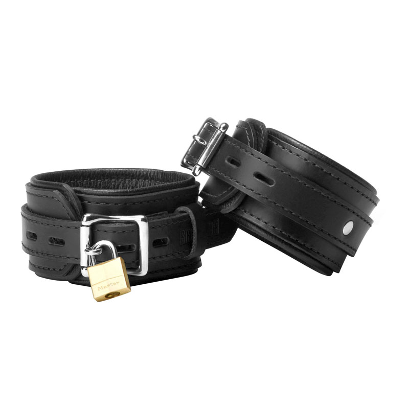 Black Premium Leather Bondage Essentials Kit - Image 5