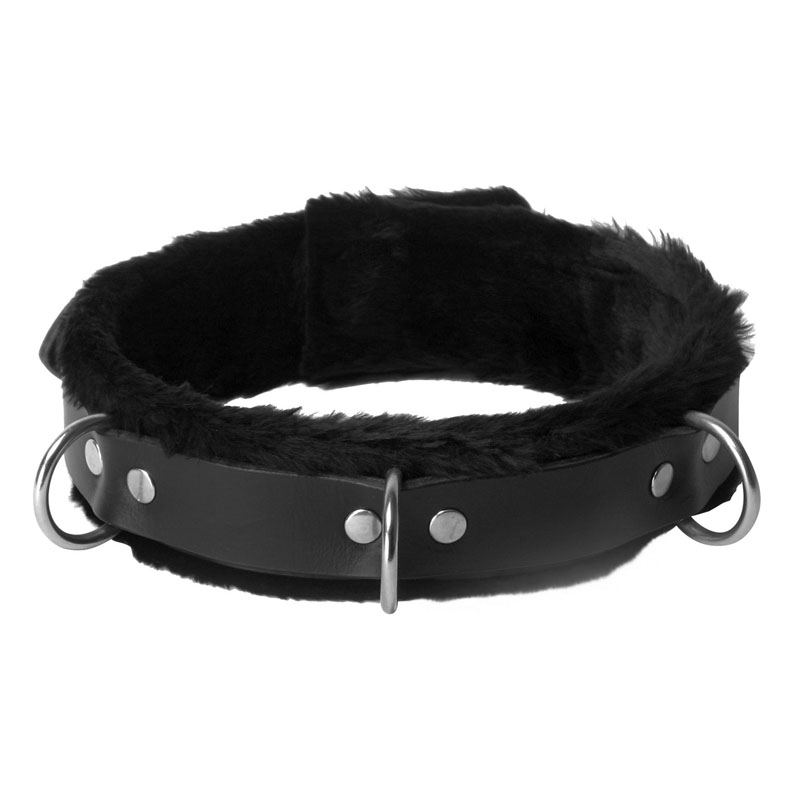 Fur Lined Leather Bondage Essentials Kit - Image 3