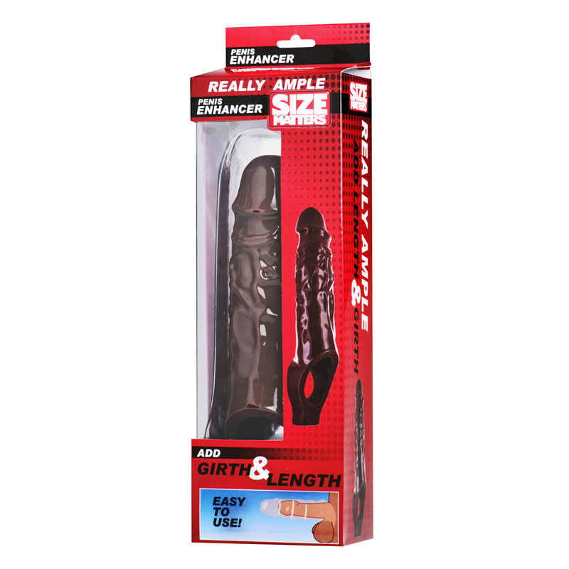 Really Ample Penis Enhancer Sheath- Brown - Image 4