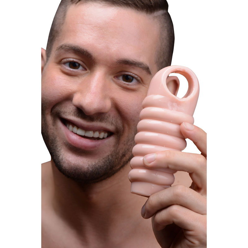 Really Ample Ribbed Penis Enhancer Sheath - Image 4