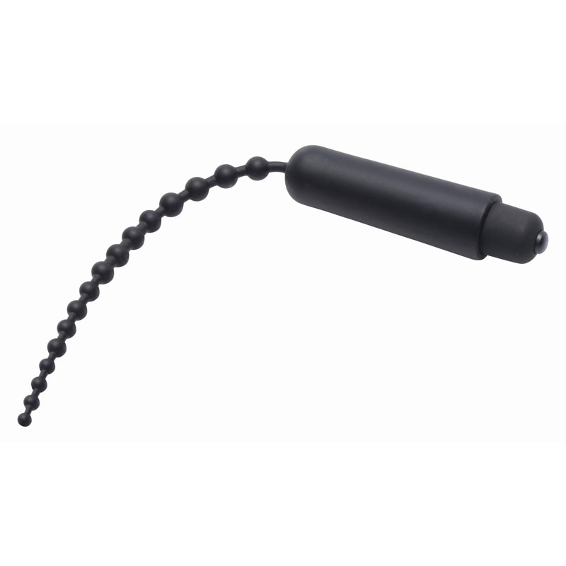 Dark Rod Vibrating Beaded Silicone Sound - Image 2