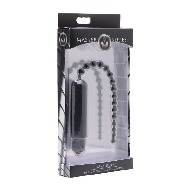 Dark Rod Vibrating Beaded Silicone Sound - Image 4