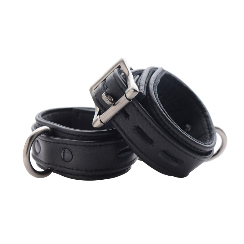 Strict Leather Luxury Locking Ankle Cuffs - Image 2