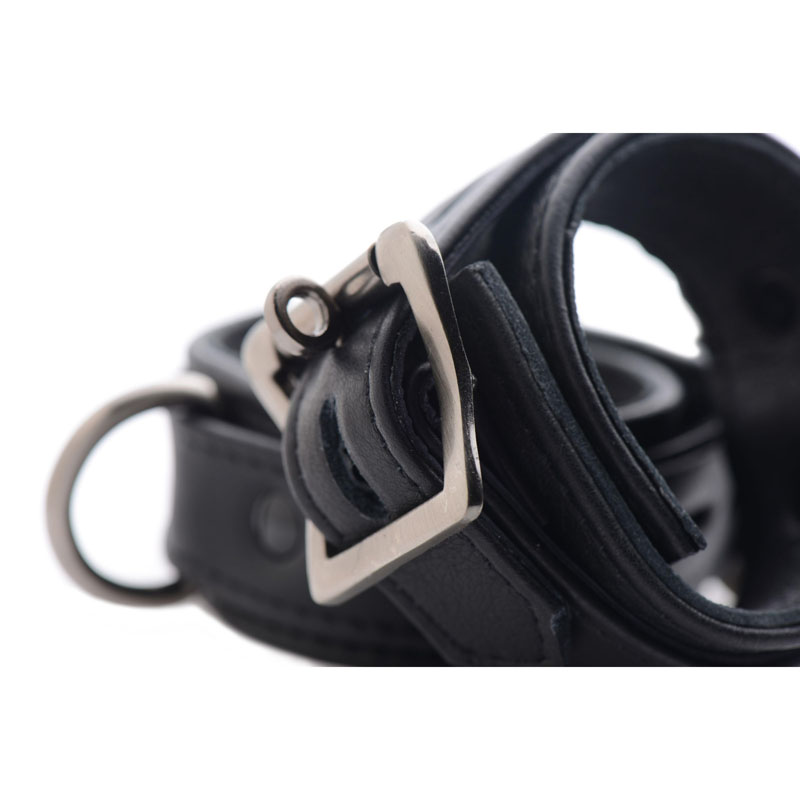 Strict Leather Luxury Locking Wrist Cuffs - Image 3