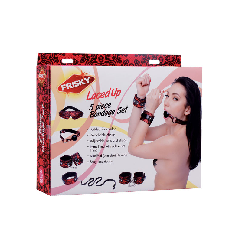 Laced Up 5 Piece Bondage Set - Image 7