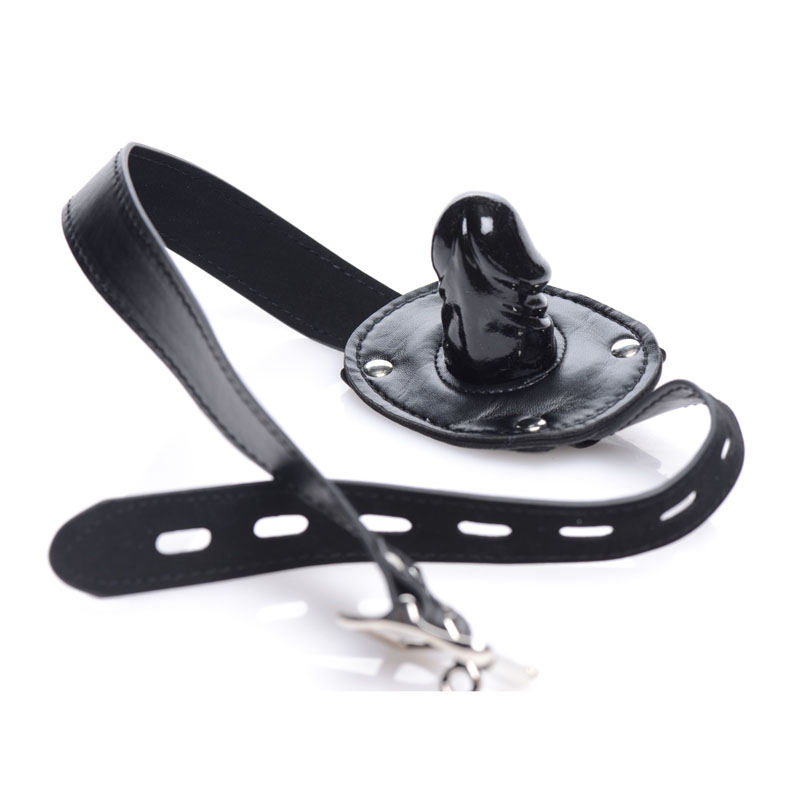 Bondage Hood with Penis Gag - Image 3