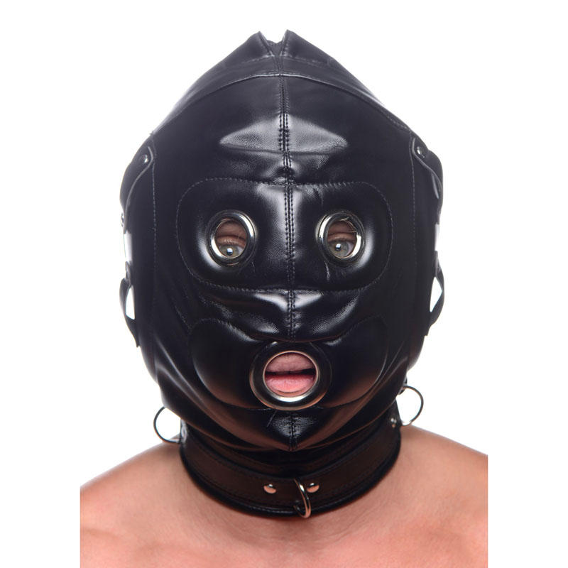 Bondage Hood with Penis Gag - Image 2