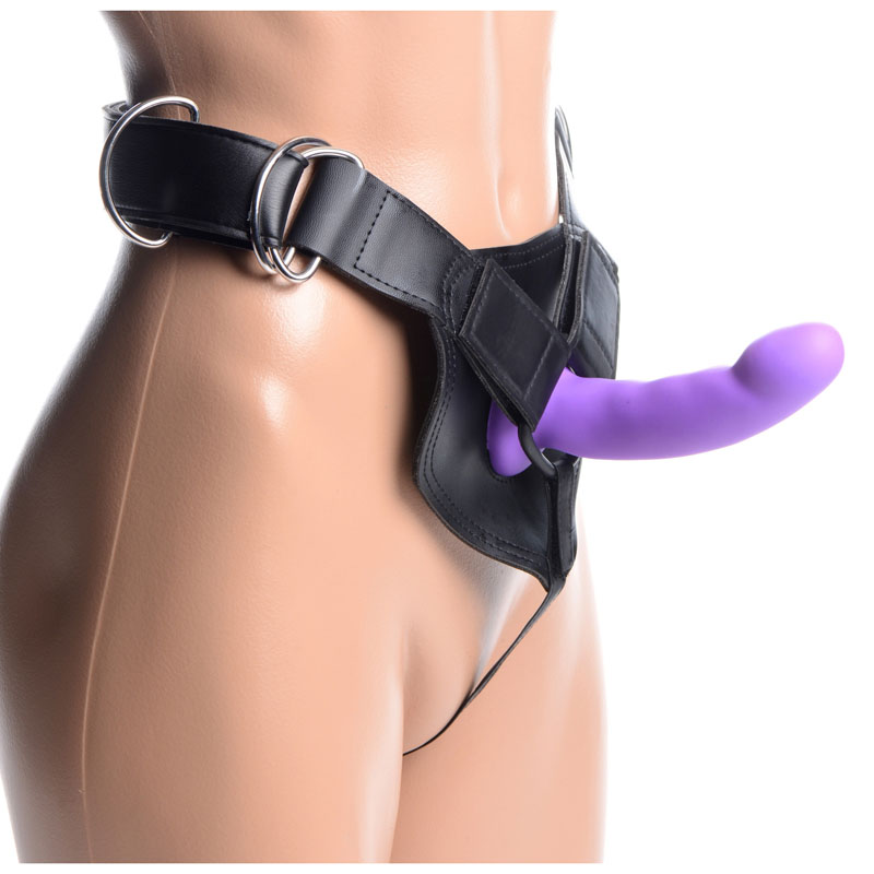 Flaunt Strap On with Purple Silicone Dildo - Image 3