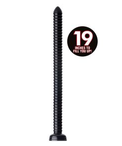 Hosed 19 Inch Ribbed Anal Snake