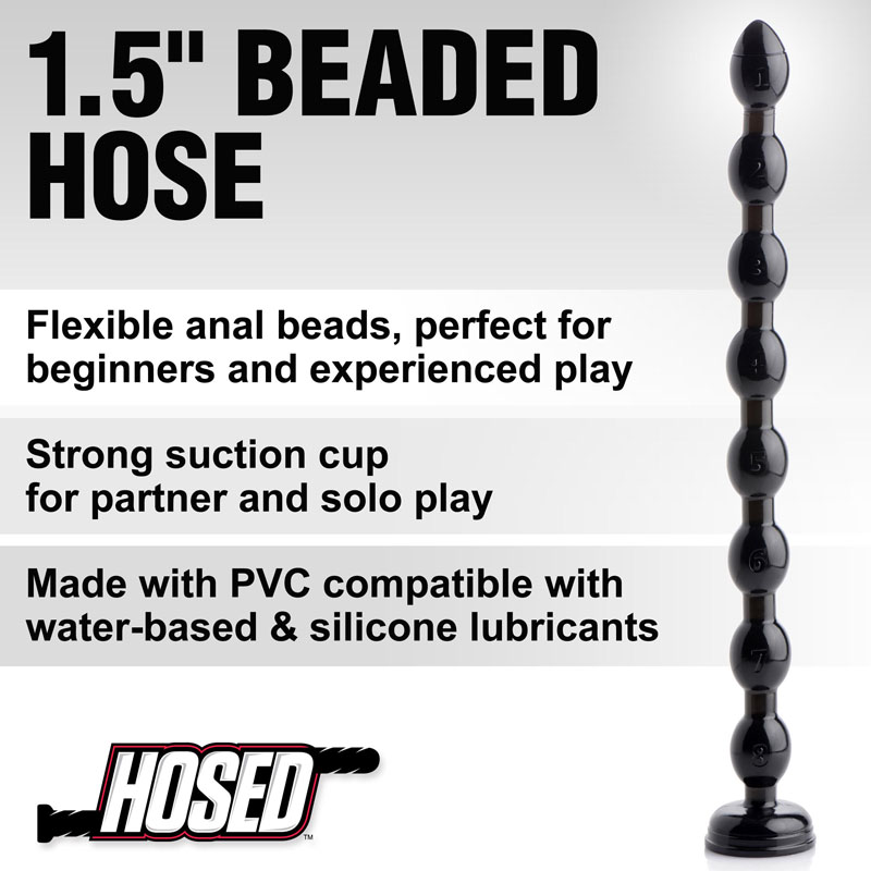 Hosed 19 Inch Beaded Anal Snake - Image 2