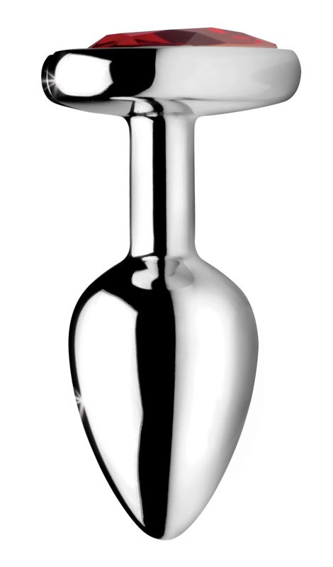 Red Heart Gem Anal Plug- Small - Image 2