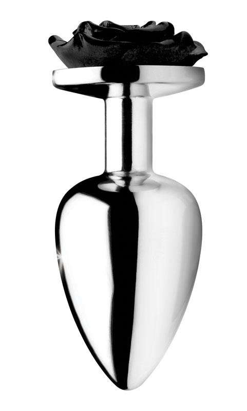 Black Rose Anal Plug- Large - Image 2