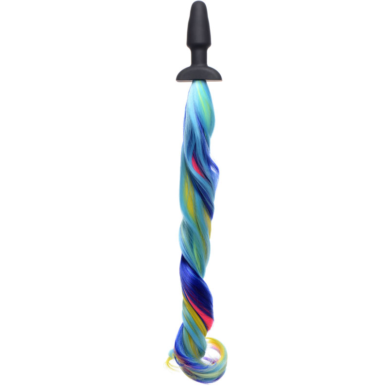 Rainbow Pony Tail Anal Plug - Image 2