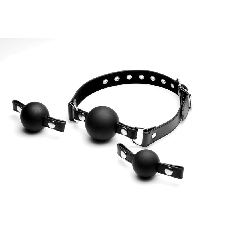 Interchangeable Silicone Ball Gag Set - Image 5
