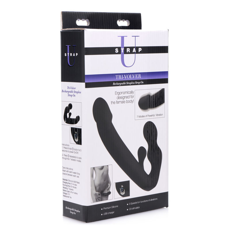 Tri-Volver Rechargeable Strapless Strap On - Image 6