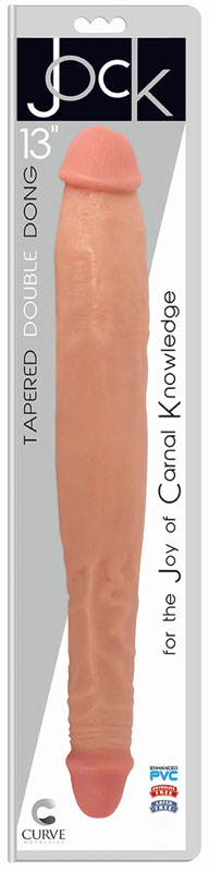 JOCK 13 Inch Tapered Double Dong Flesh - Image 2