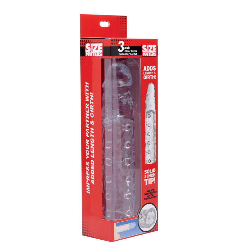 3 Inch Clear Penis Enhancer Sleeve - Image 5