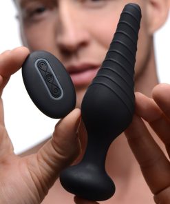 Silicone Vibrating Anal Plug With Remote Control